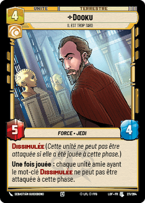 Dooku - carte Star Wars Unlimited