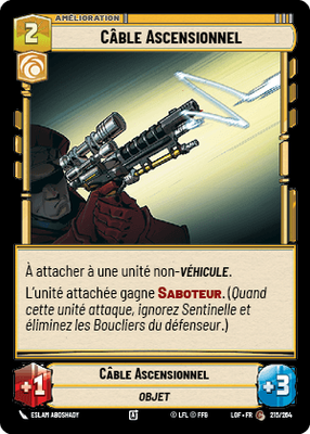 Câble Ascensionnel - carte Star Wars Unlimited
