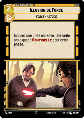 Illusion de Force - carte Star Wars Unlimited
