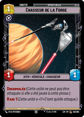 Chasseur de la Forge - carte Star Wars Unlimited