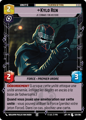 Kylo Ren - carte Star Wars Unlimited
