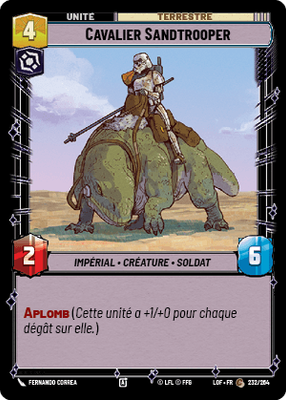 Cavalier Sandtrooper - carte Star Wars Unlimited