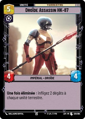 Droïde Assassin HK-87 - carte Star Wars Unlimited