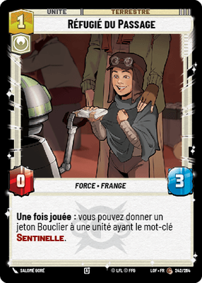 Réfugié du Passage - carte Star Wars Unlimited