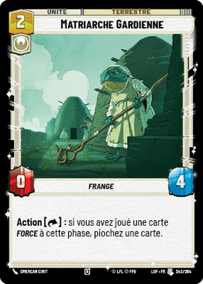Matriarche Gardienne - carte Star Wars Unlimited