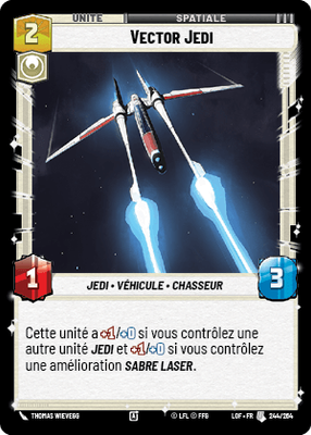 Vector Jedi - carte Star Wars Unlimited