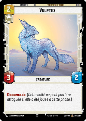 Vulptex - carte Star Wars Unlimited