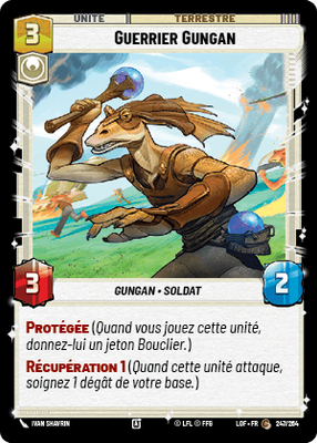 Guerrier Gungan - carte Star Wars Unlimited