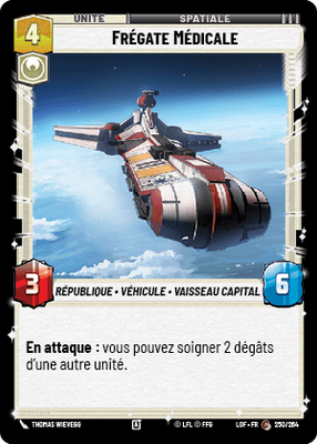 Frégate Médicale - carte Star Wars Unlimited