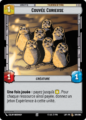 Couvée Curieuse - carte Star Wars Unlimited