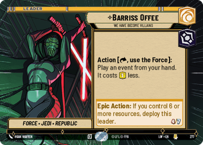 Barriss Offee LOF 277