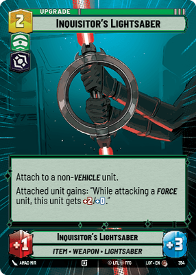 Inquisitor's Lightsaber LOF 354