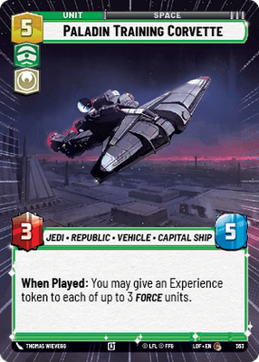 Paladin Training Corvette LOF 363