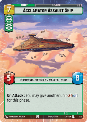 Acclamator Assault Ship LOF 370