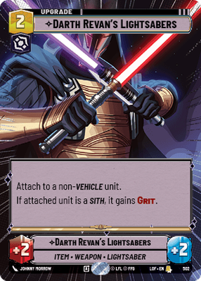 Darth Revan's Lightsabers LOF 502