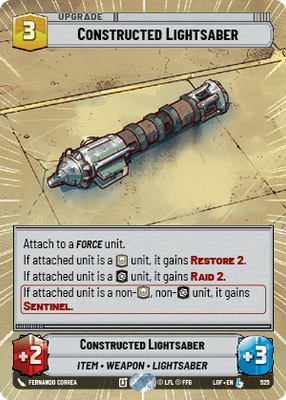 Constructed Lightsaber LOF 525