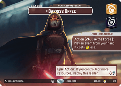 Barriss Offee LOF 1017