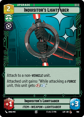 Inquisitor's Lightsaber LOF 592