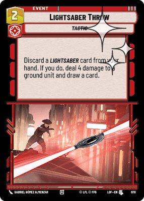 Lightsaber Throw LOF 678