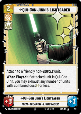 Qui-Gon Jinn's Lightsaber LOF 703