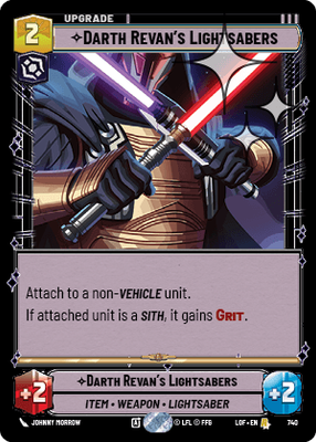 Darth Revan's Lightsabers LOF 740