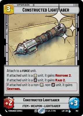 Constructed Lightsaber LOF 763