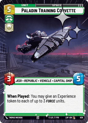Paladin Training Corvette LOF 839