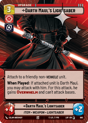 Darth Maul's Lightsaber LOF 880