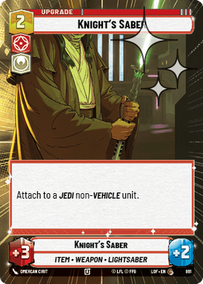 Knight's Saber LOF 891