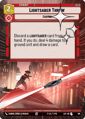 Lightsaber Throw LOF 916