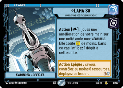 Lama Su - carte Star Wars Unlimited