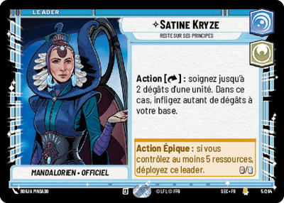 Satine Kryze - carte Star Wars Unlimited