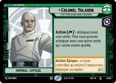 Colonel Yularen - carte Star Wars Unlimited