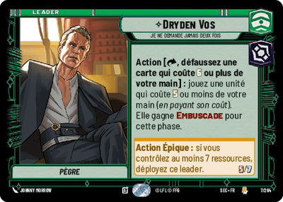Dryden Vos - carte Star Wars Unlimited