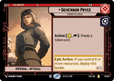 Governor Pryce, Tyrant of Lothal