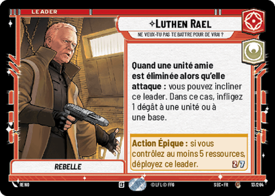 Luthen Rael - carte Star Wars Unlimited