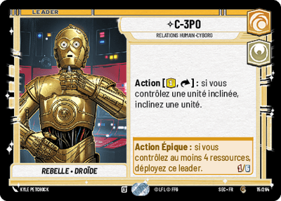C-3PO - carte Star Wars Unlimited