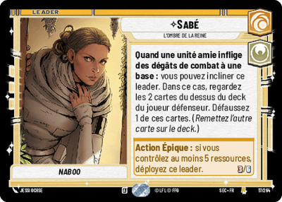 Sabé - carte Star Wars Unlimited