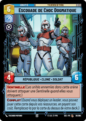 Escouade de Choc Dogmatique - carte Star Wars Unlimited