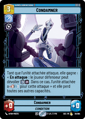 Condamner - carte Star Wars Unlimited