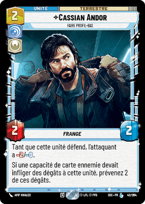 Cassian Andor - carte Star Wars Unlimited