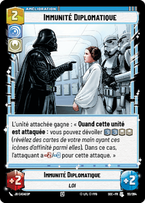 Immunité Diplomatique - carte Star Wars Unlimited