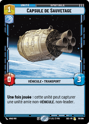 Capsule de Sauvetage - carte Star Wars Unlimited
