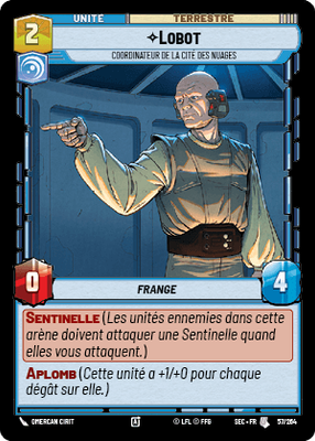 Lobot - carte Star Wars Unlimited