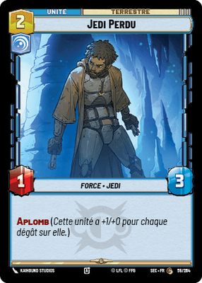 Jedi Perdu - carte Star Wars Unlimited