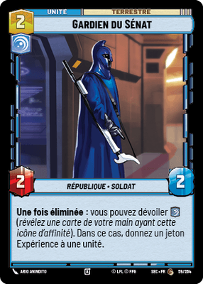 Gardien du Sénat - carte Star Wars Unlimited