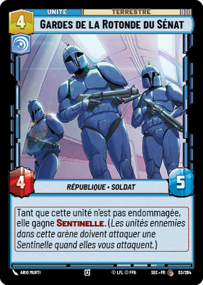 Gardes de la Rotonde du Sénat - carte Star Wars Unlimited