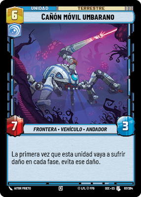 Cañón móvil umbarano