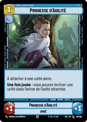 Prouesse d'Agilité - carte Star Wars Unlimited
