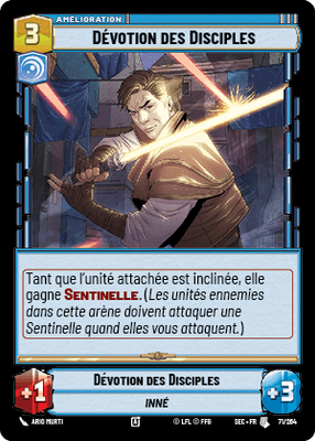 Dévotion des Disciples - carte Star Wars Unlimited